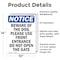 Signmission Beware Of The Dog Please Use Front, 10 in W x Rectangle, Vinyl Decal OS-2PACK-NS-D-1014-V-10348 - alternate 2